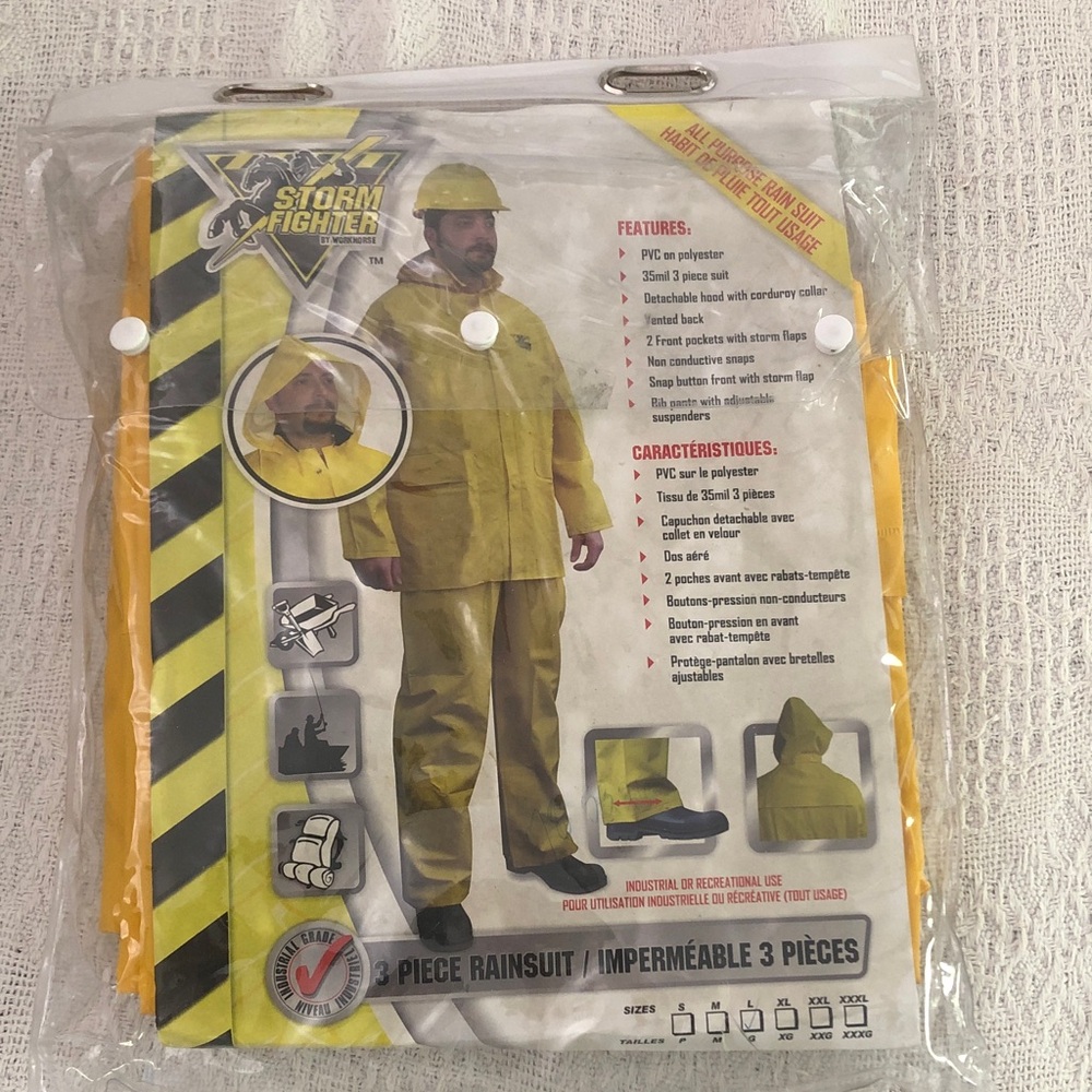 Storm Fighter by Workhorse 3-Piece Rainsuit Large